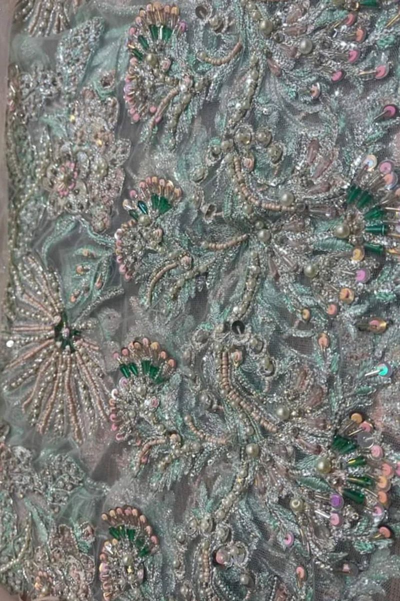 WF-42 Style — Mairaz Mint Green Lehenga