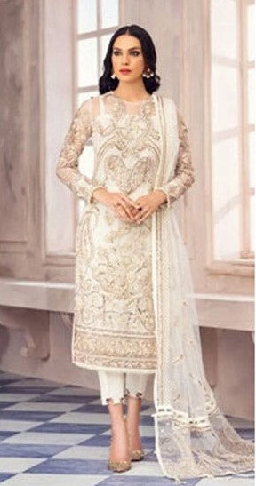 Mairaz White Salwar Kameez