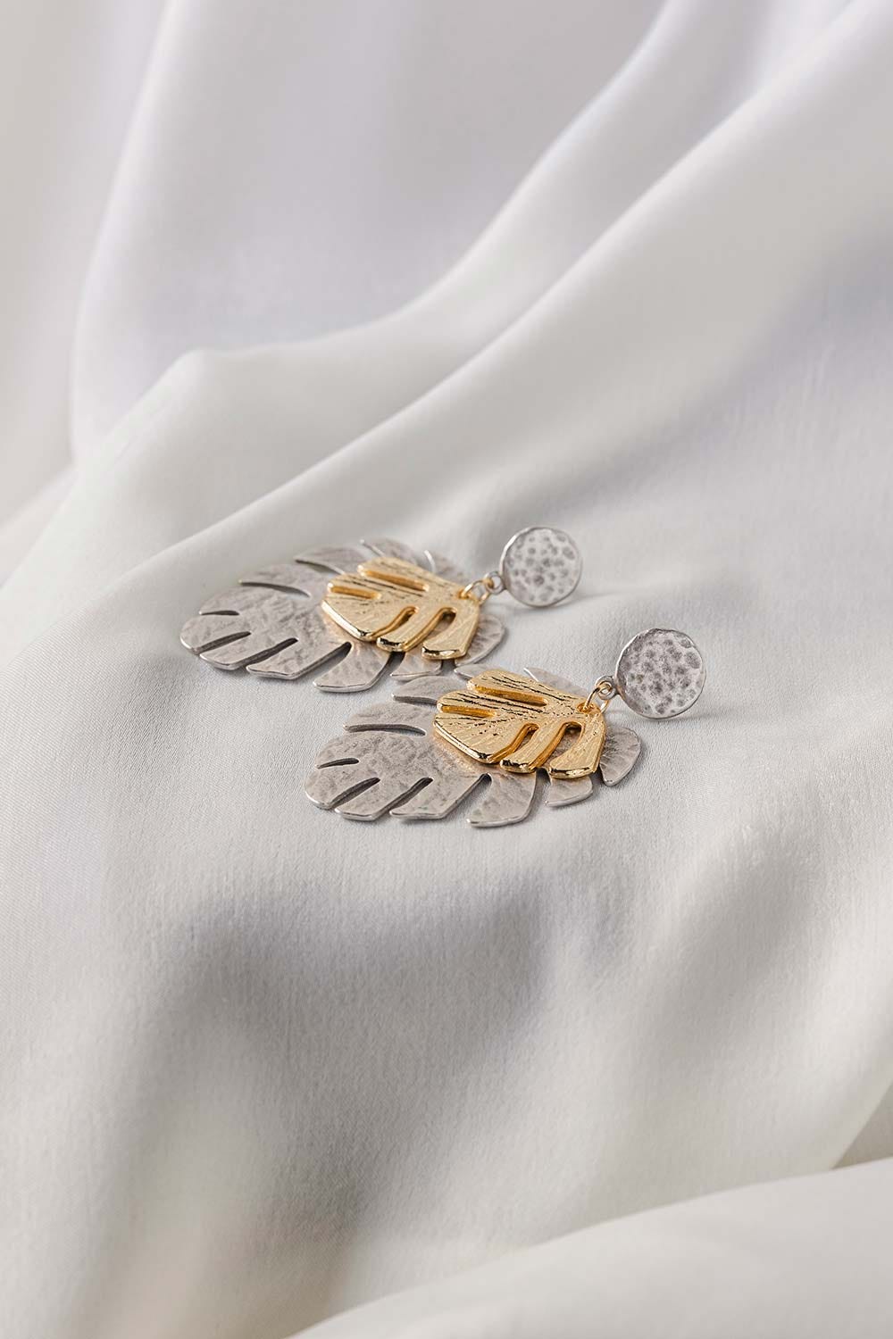 Palm Leaf Earrings