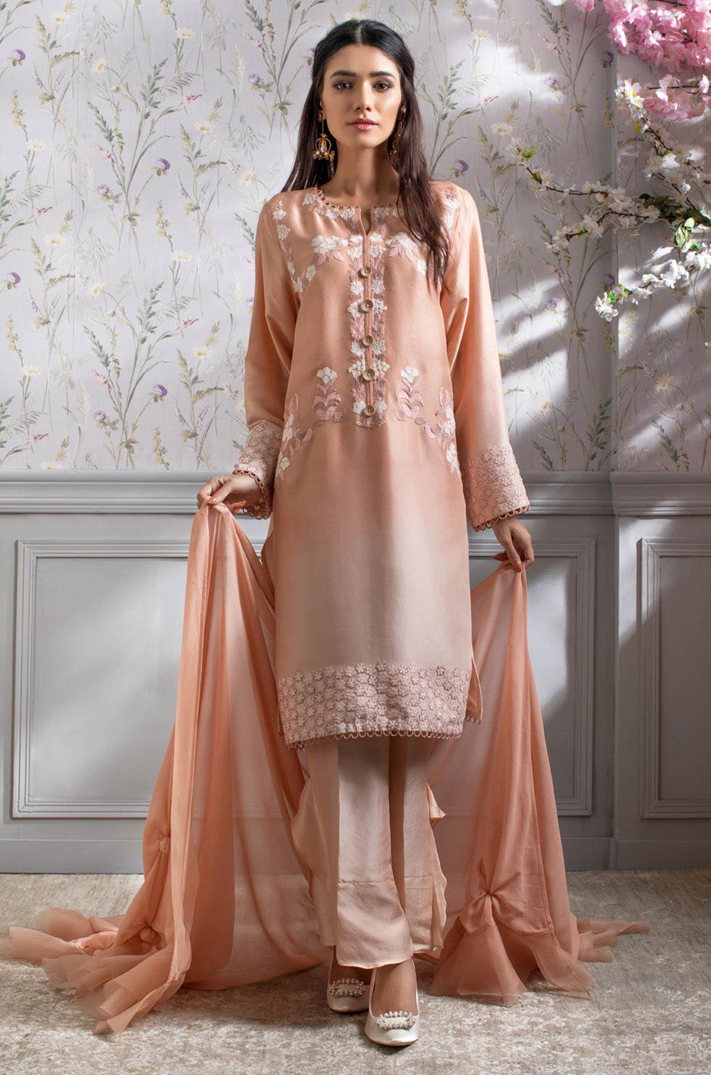 Peach Floral