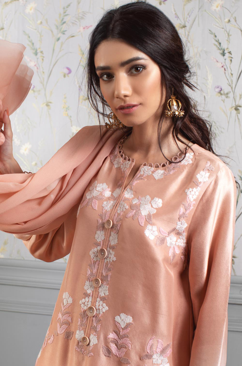 Peach Floral