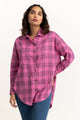 Pink And Black Casual Shirt