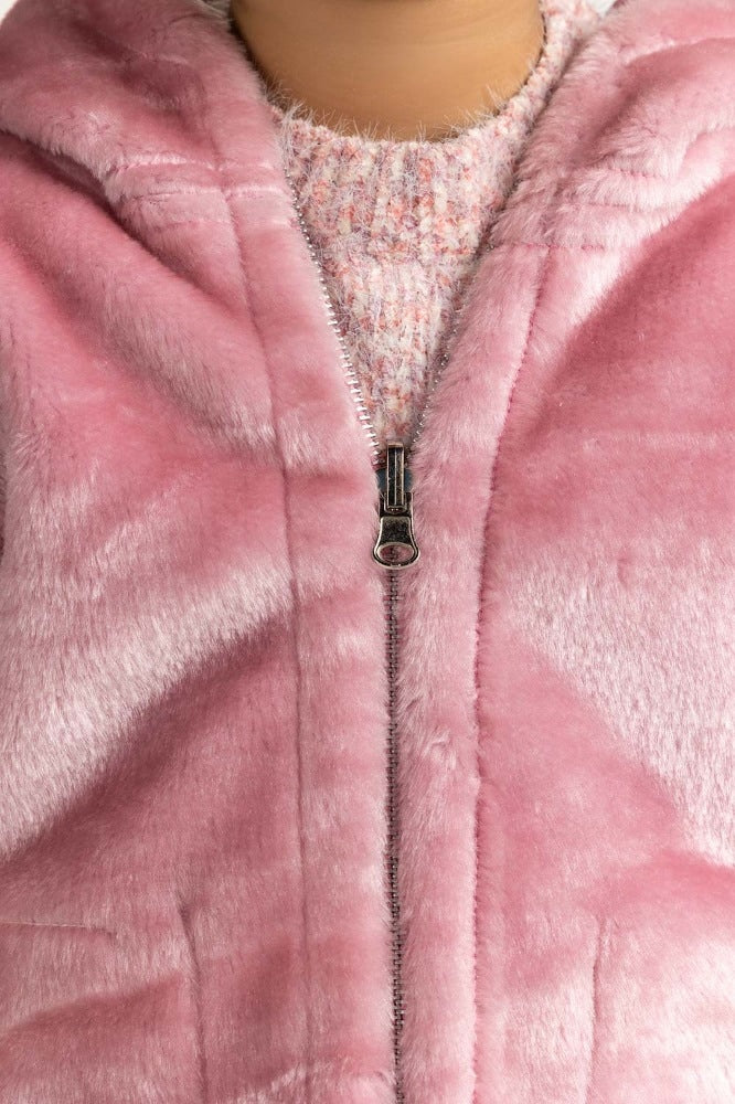 Pink Fur Jacket