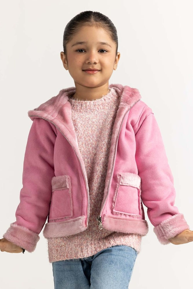 Pink Fur Jacket