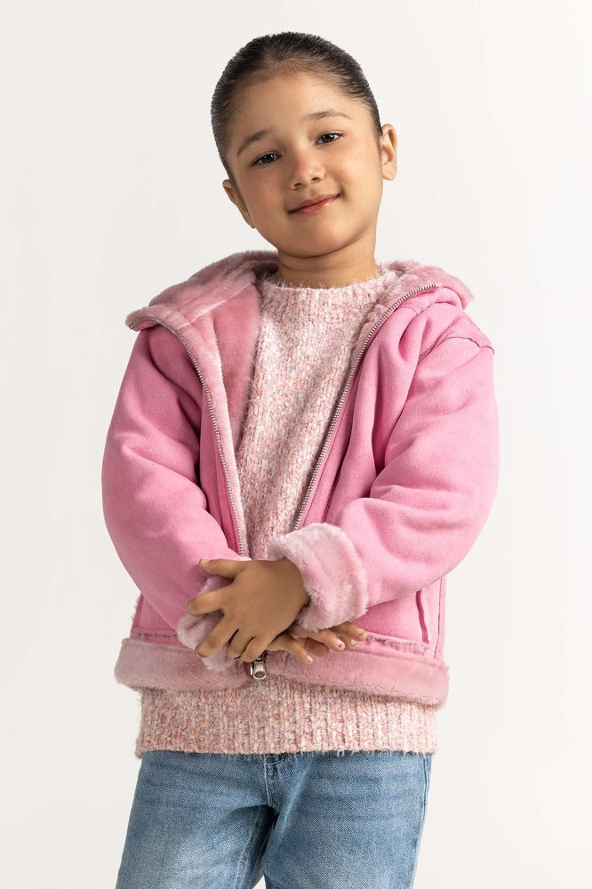 Pink Fur Jacket
