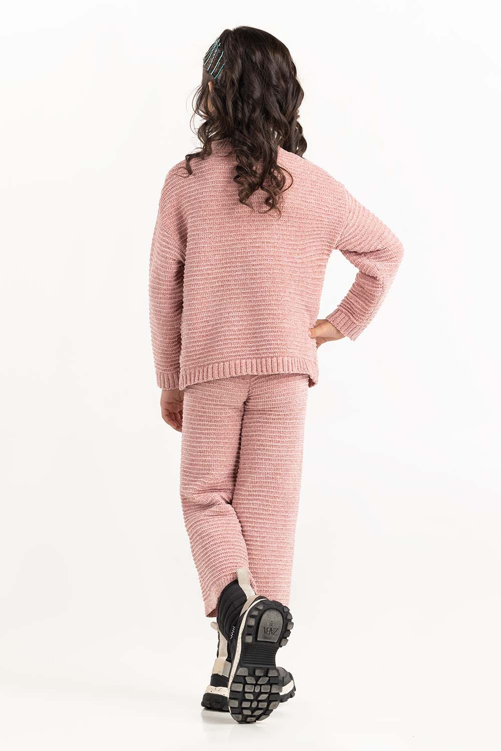 Toddler Girl Pink Knit Sweater