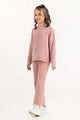 Toddler Girl Pink Knit Trouser