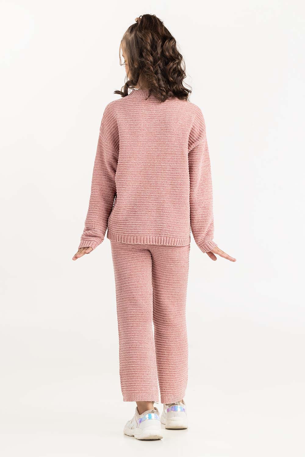 Toddler Girl Pink Knit Trouser