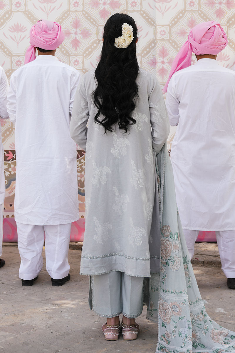 LUNAR BLOOM-3 PC DYED JACQUARD SUIT