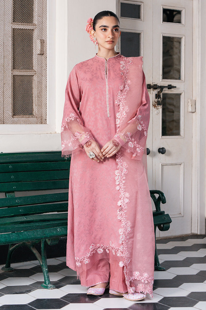 Rouge Tan-3 Pc Dyed Jacquard Suit