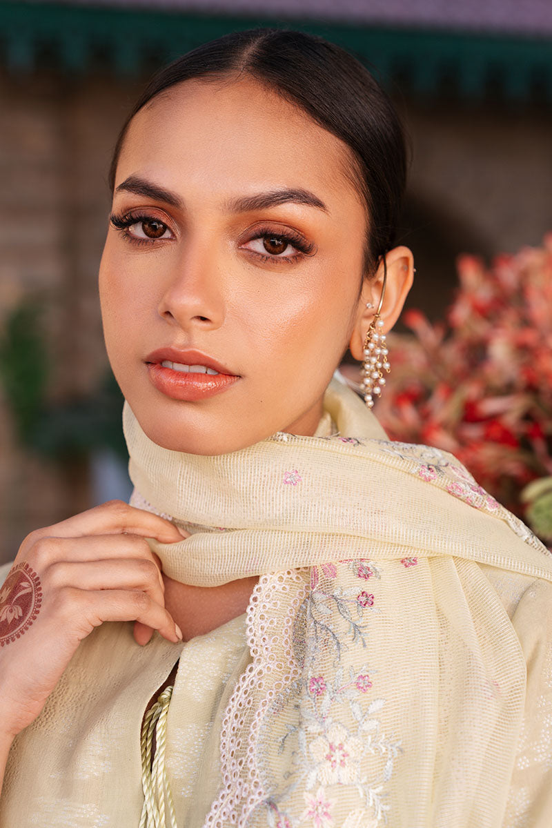 JASMINE GREEN-3 PC DYED JACQUARD SUIT
