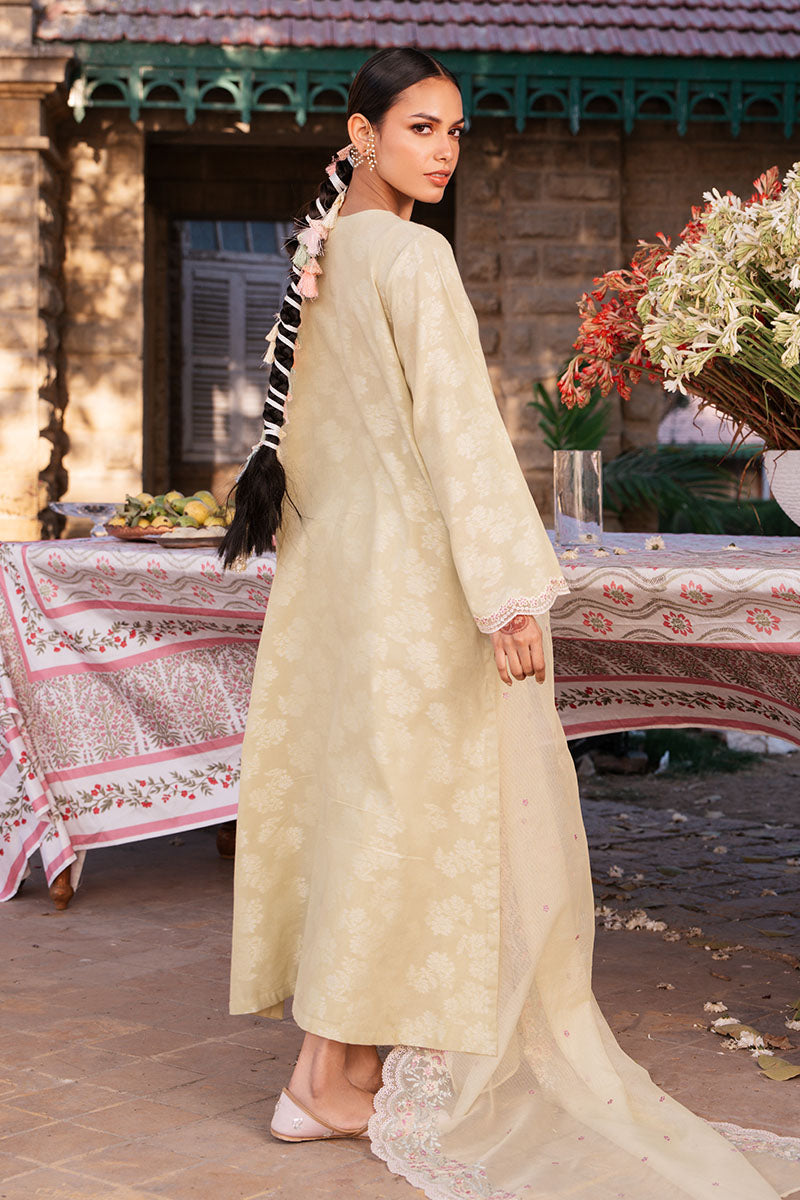 JASMINE GREEN-3 PC DYED JACQUARD SUIT