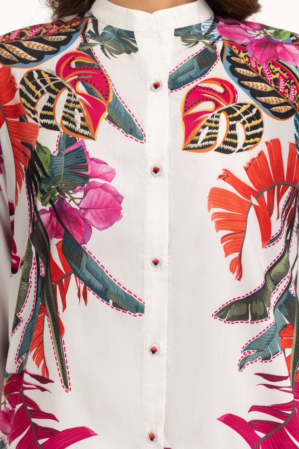 Poly-Cambric Printed Shirt
