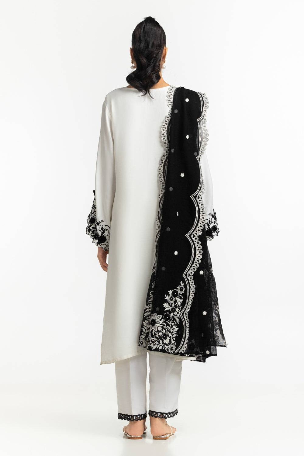 Poly Munar Embdoidered Dupatta