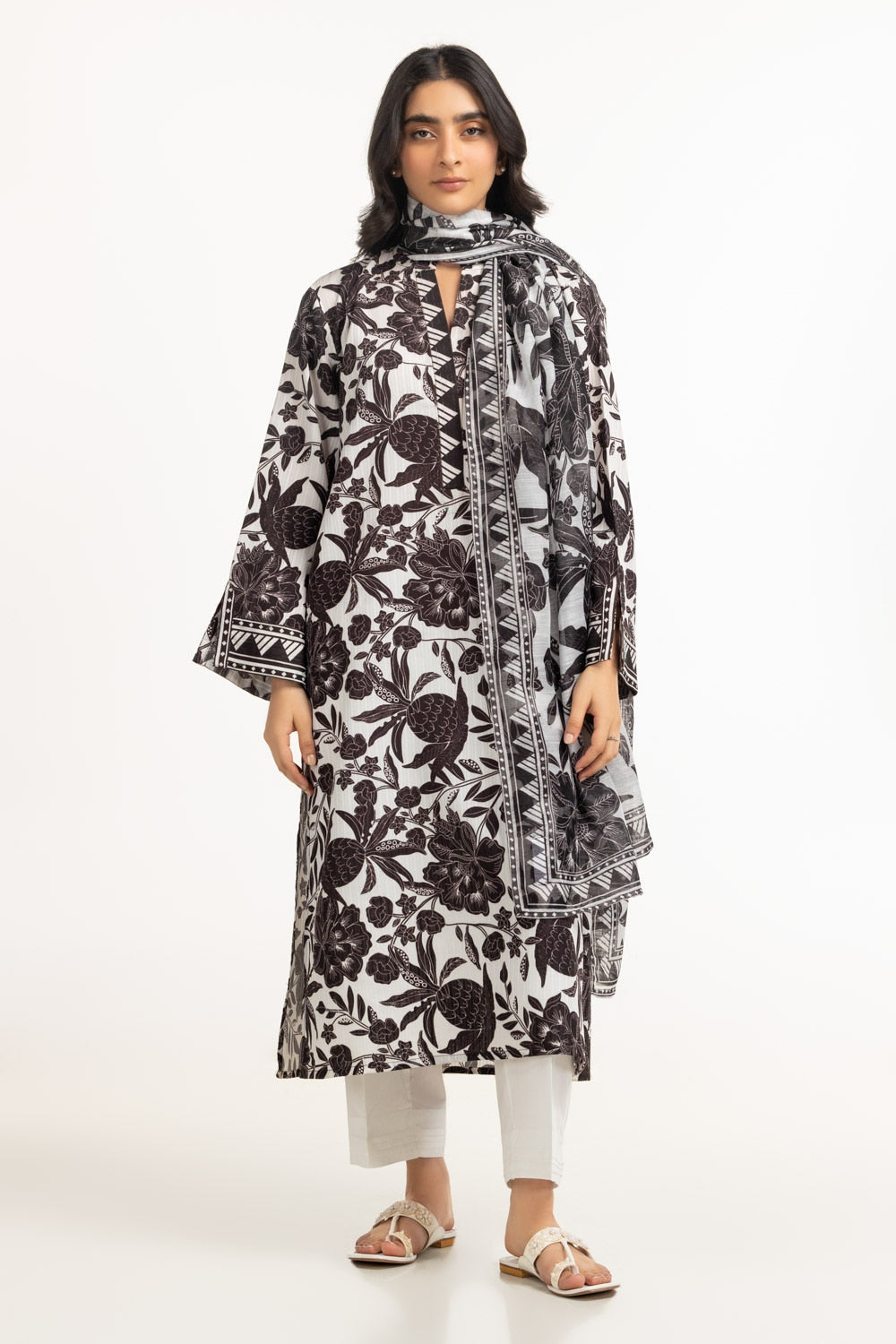Poly Munar Printed Dupatta