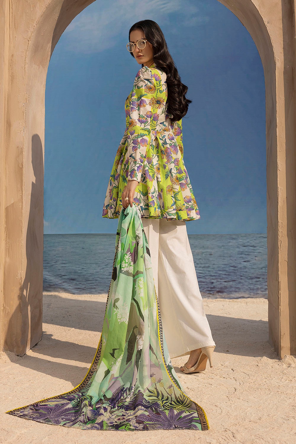 2 Piece Unstitched Printed Lawn Suit
