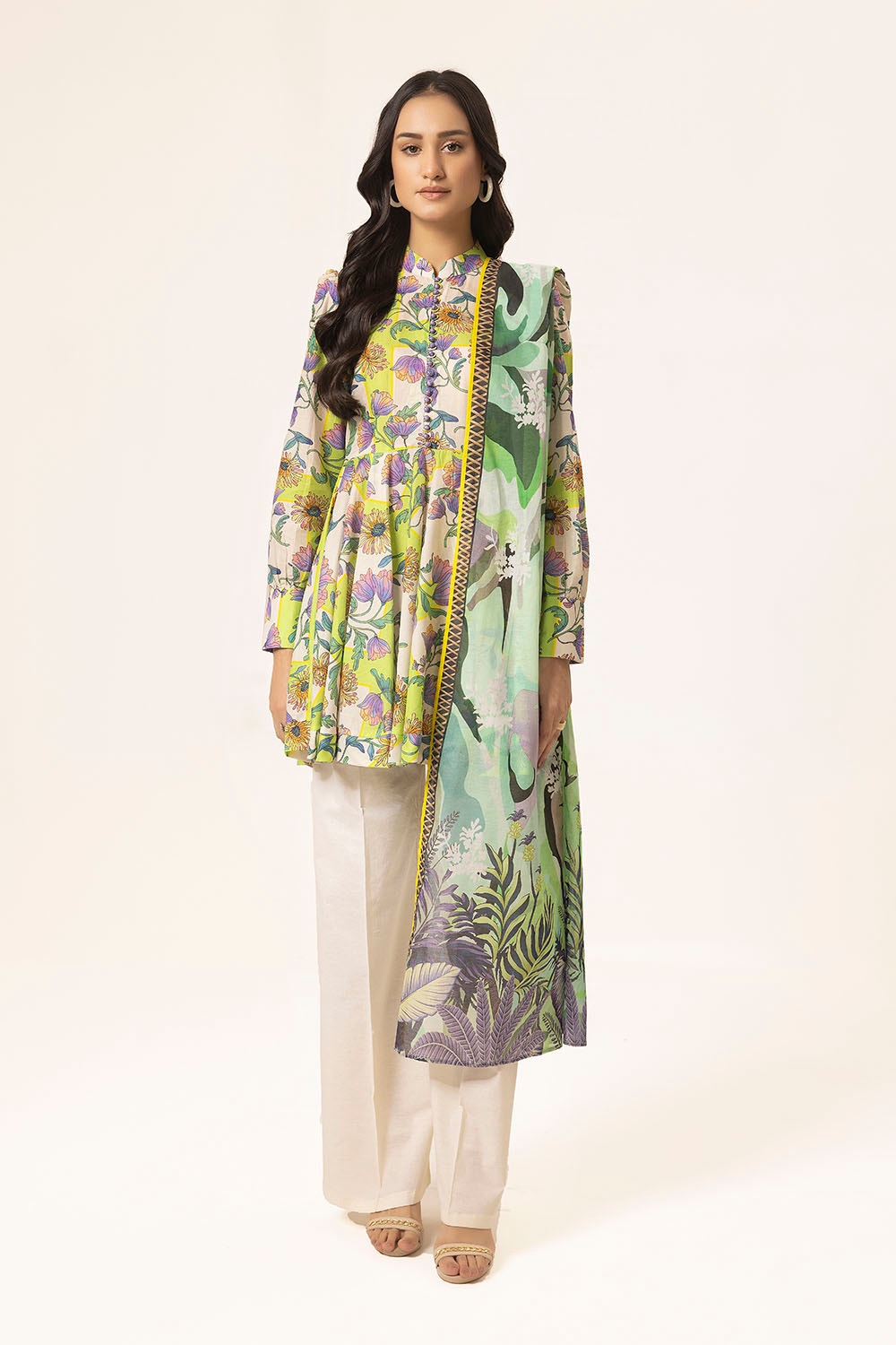 2 Piece Unstitched Printed Lawn Suit
