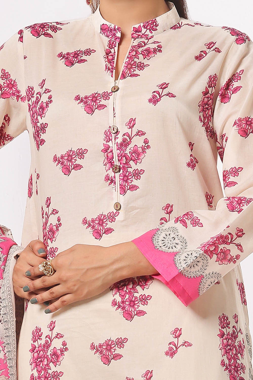 3 Piece Unstitched Printed Lawn Suit
