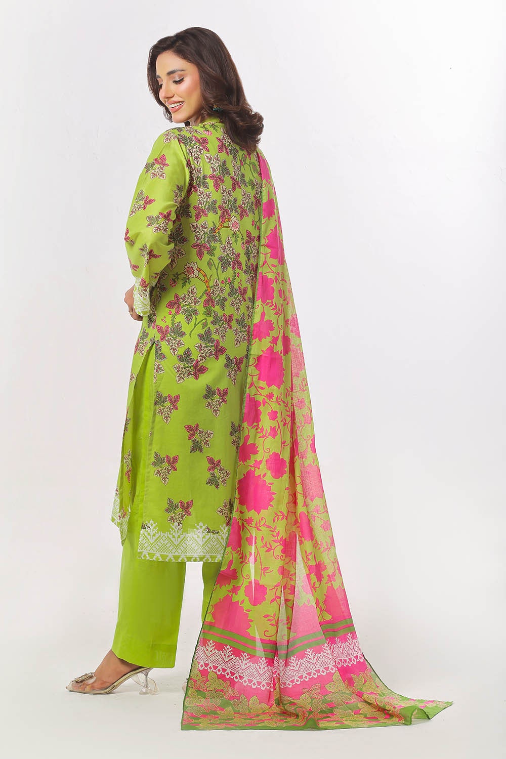 3 Piece Unstitched Printed Lawn Suit