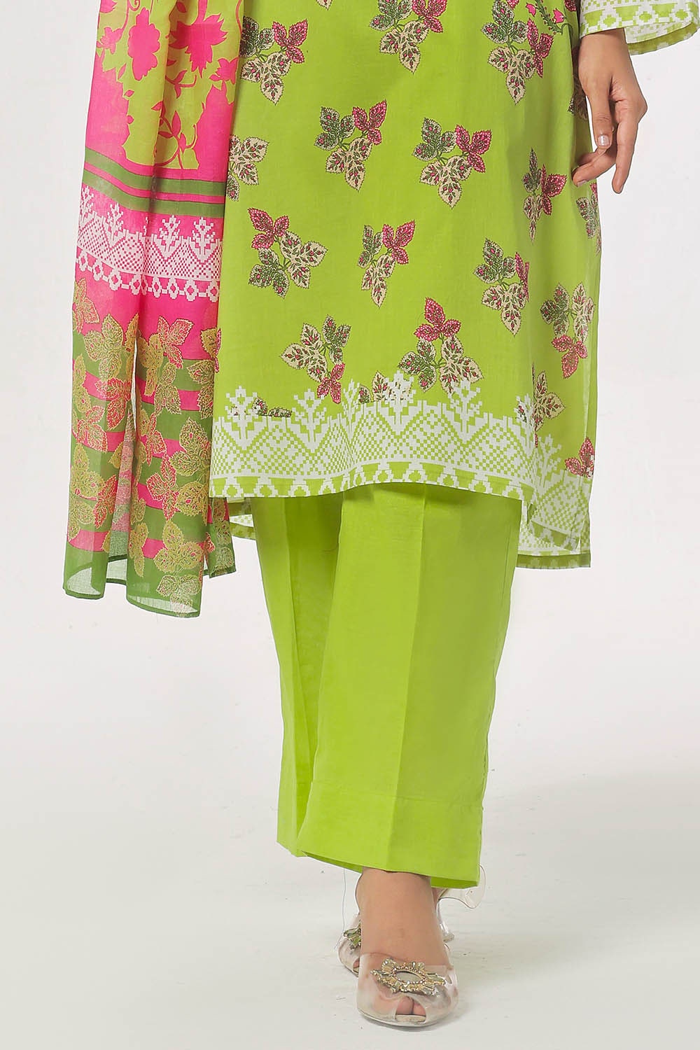 3 Piece Unstitched Printed Lawn Suit