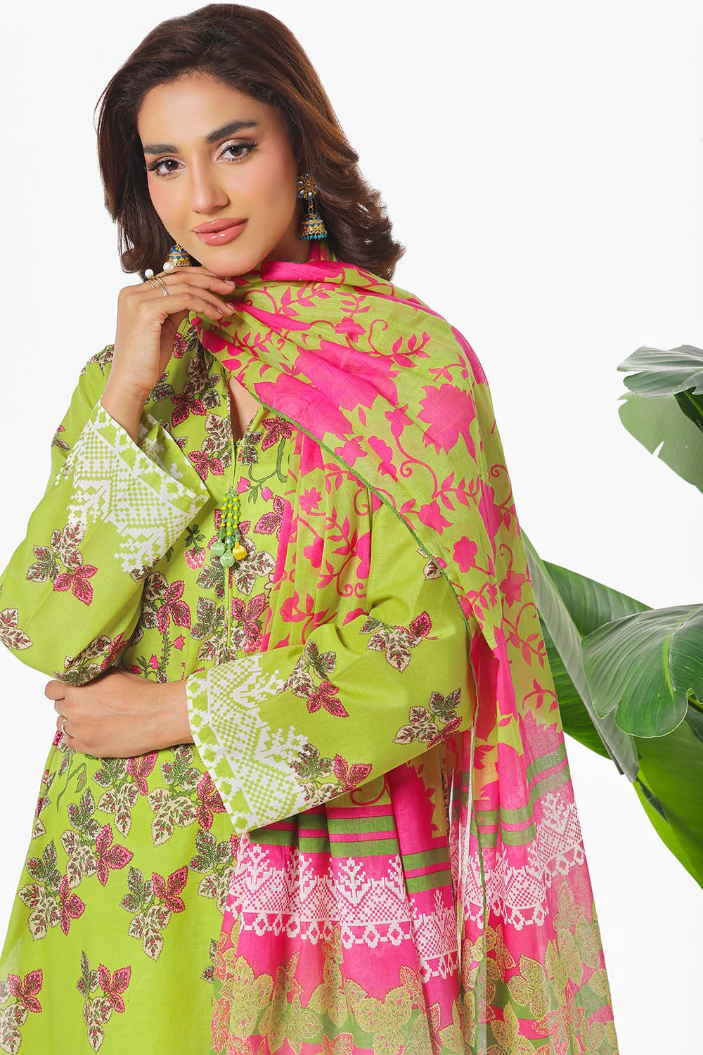 3 Piece Unstitched Printed Lawn Suit