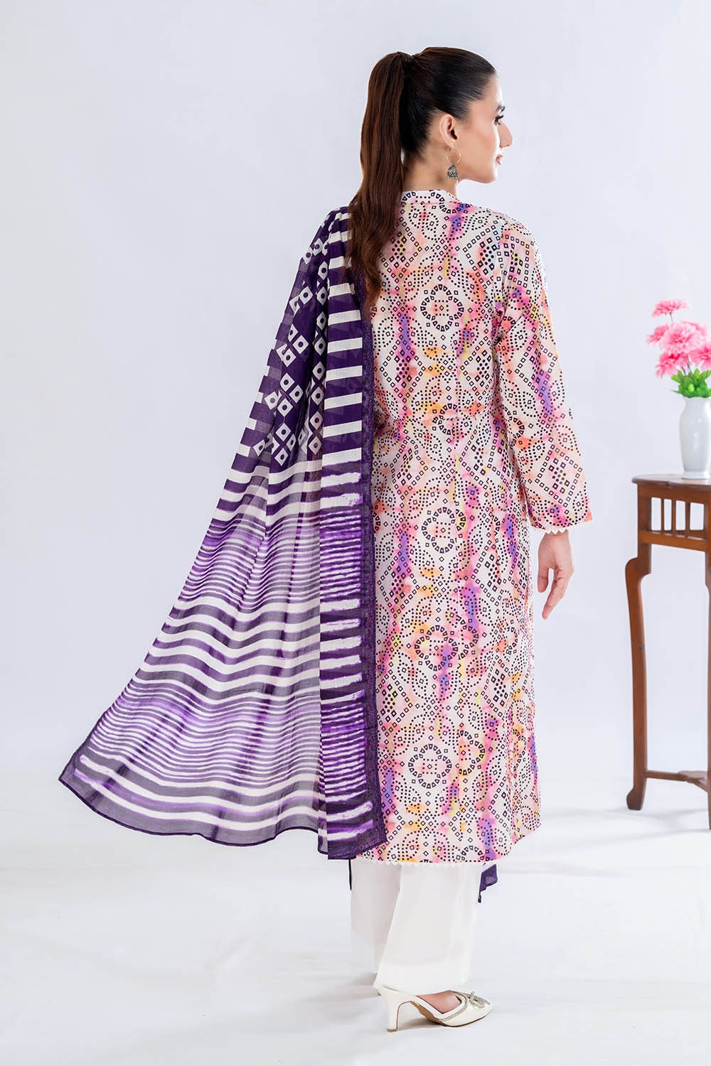 3 Piece Unstitched Printed Lawn Suit