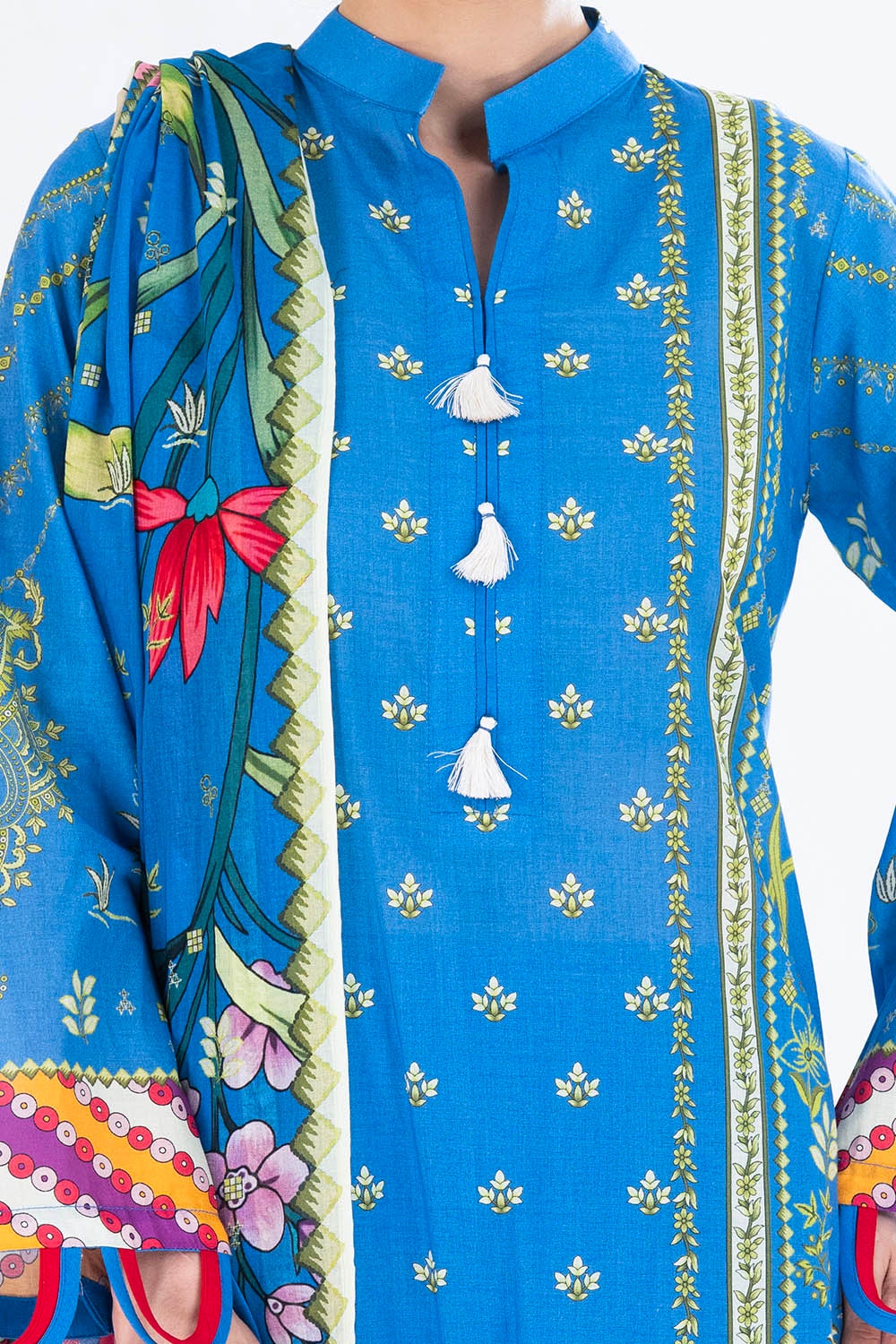 3 Piece Unstitched Printed Lawn Suit