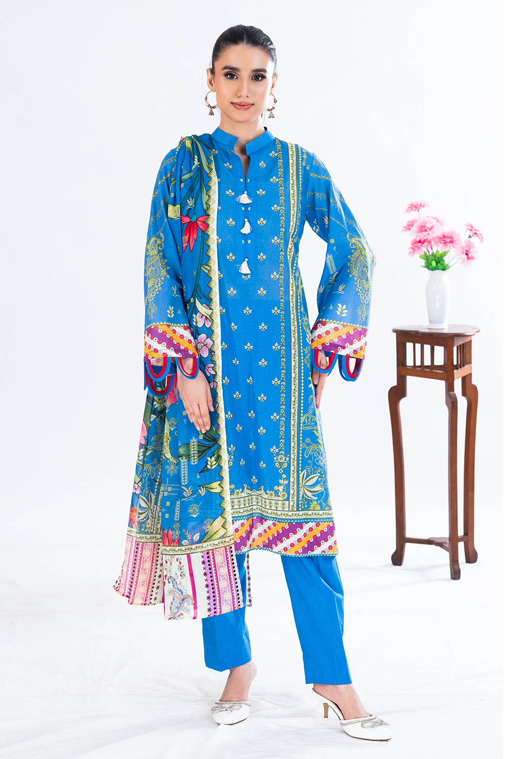 3 Piece Unstitched Printed Lawn Suit