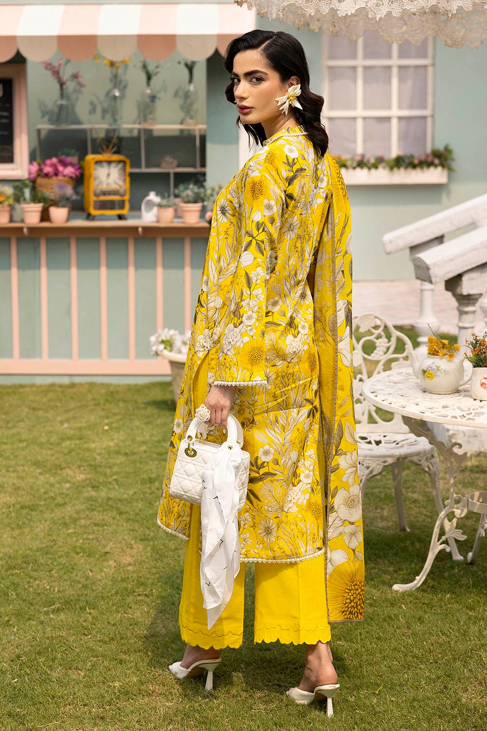 3 Piece Unstitched Printed Lawn Suit