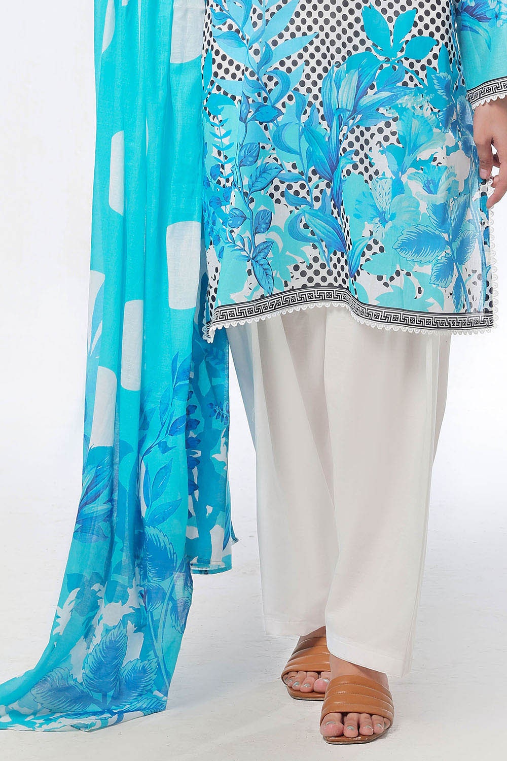 3 Piece Unstitched Printed Lawn Suit