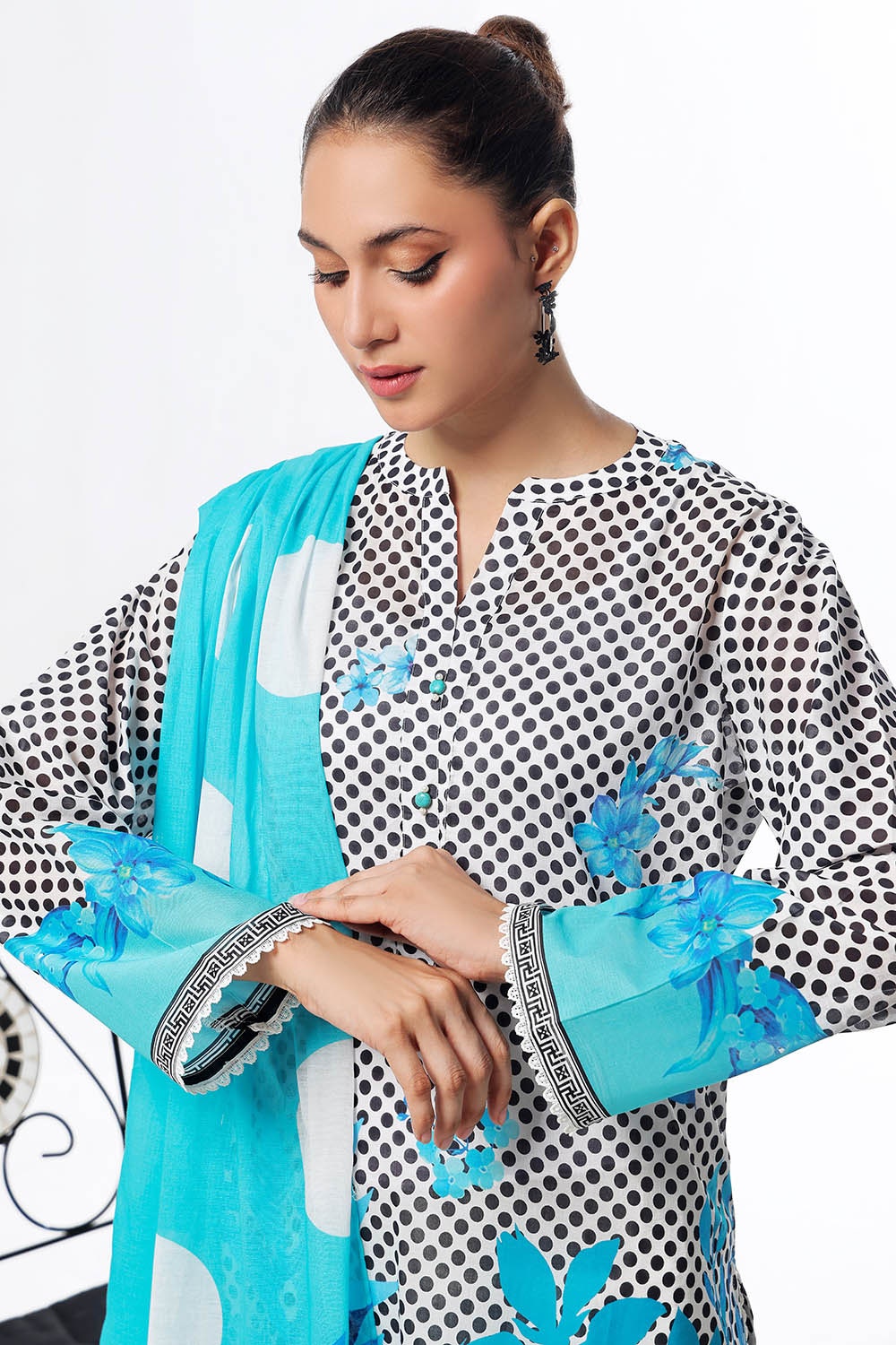 3 Piece Unstitched Printed Lawn Suit