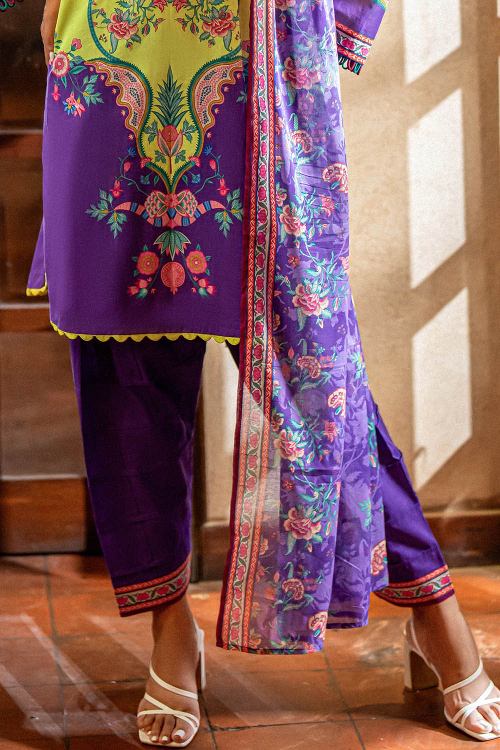 3 Piece Unstitched Printed Lawn Suit