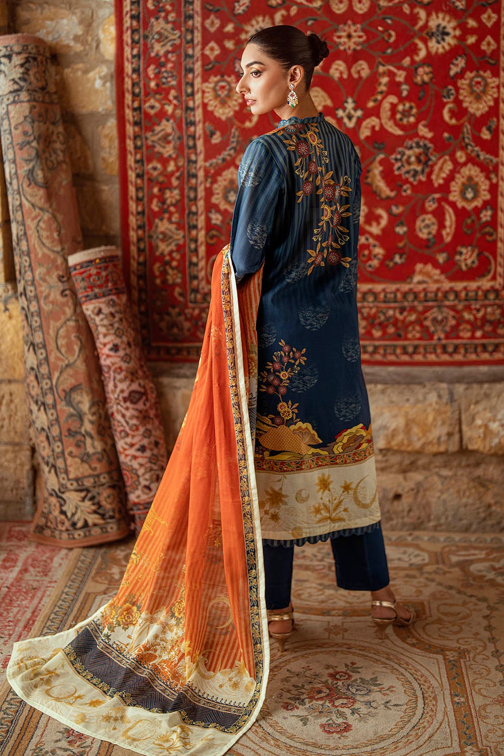 3 Piece Unstitched Printed Lawn Suit