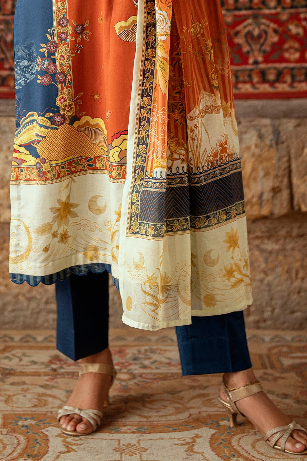3 Piece Unstitched Printed Lawn Suit