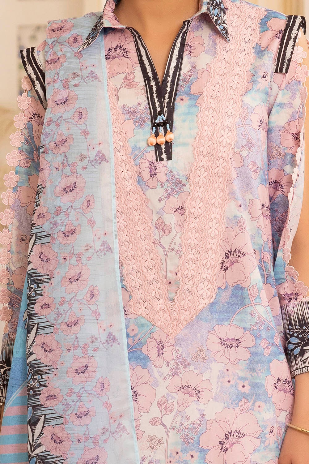 3 Piece Unstitched Printed Lawn Suit