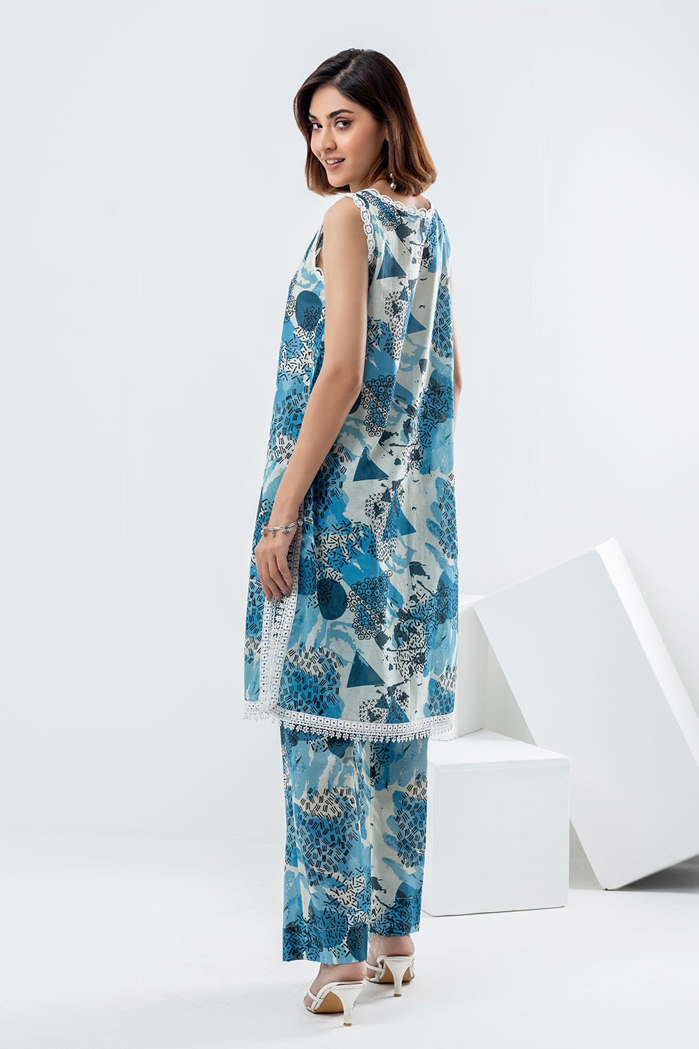 2 Piece Unstitched Printed Lawn Suit