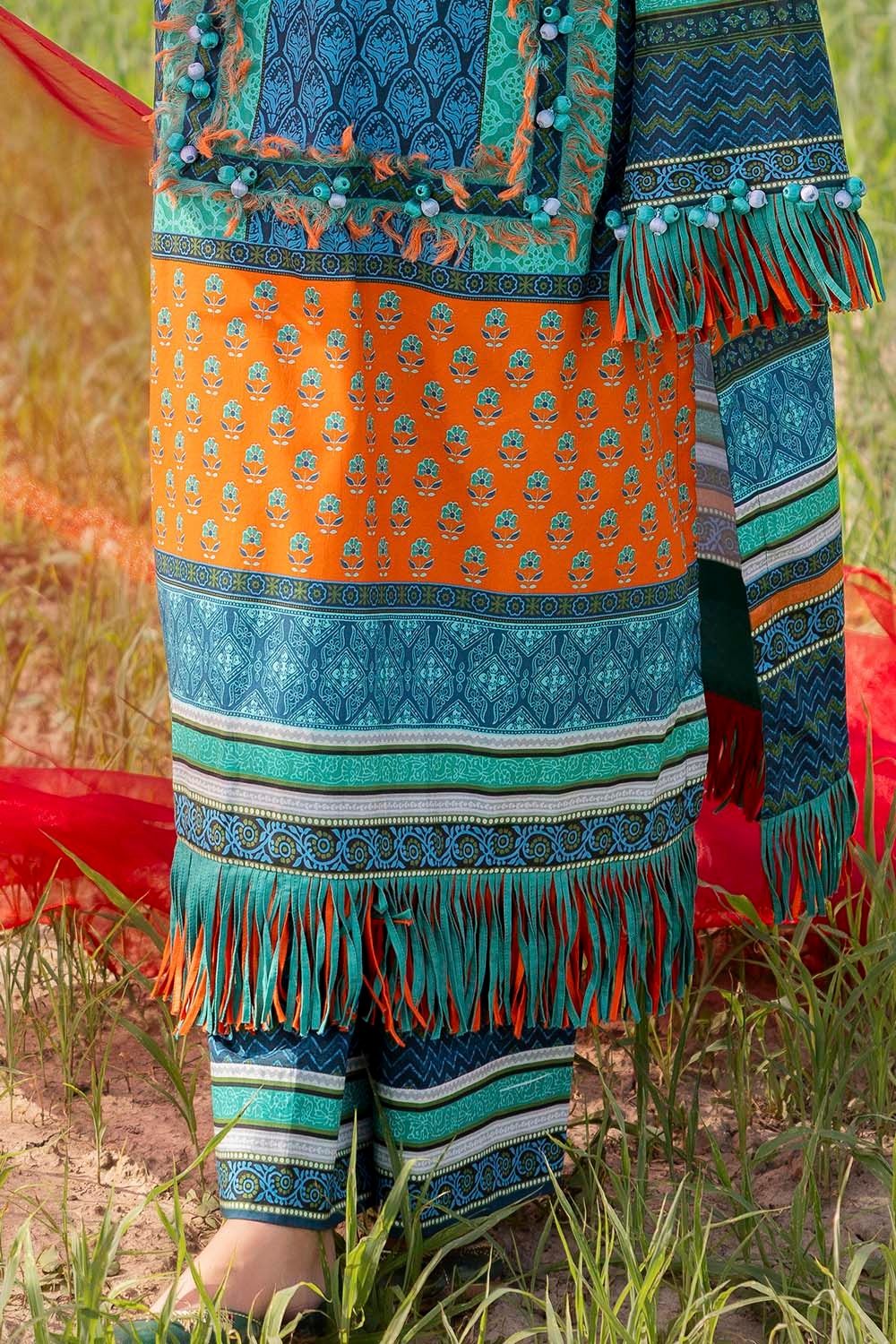 2 Piece Unstitched Printed Lawn Suit