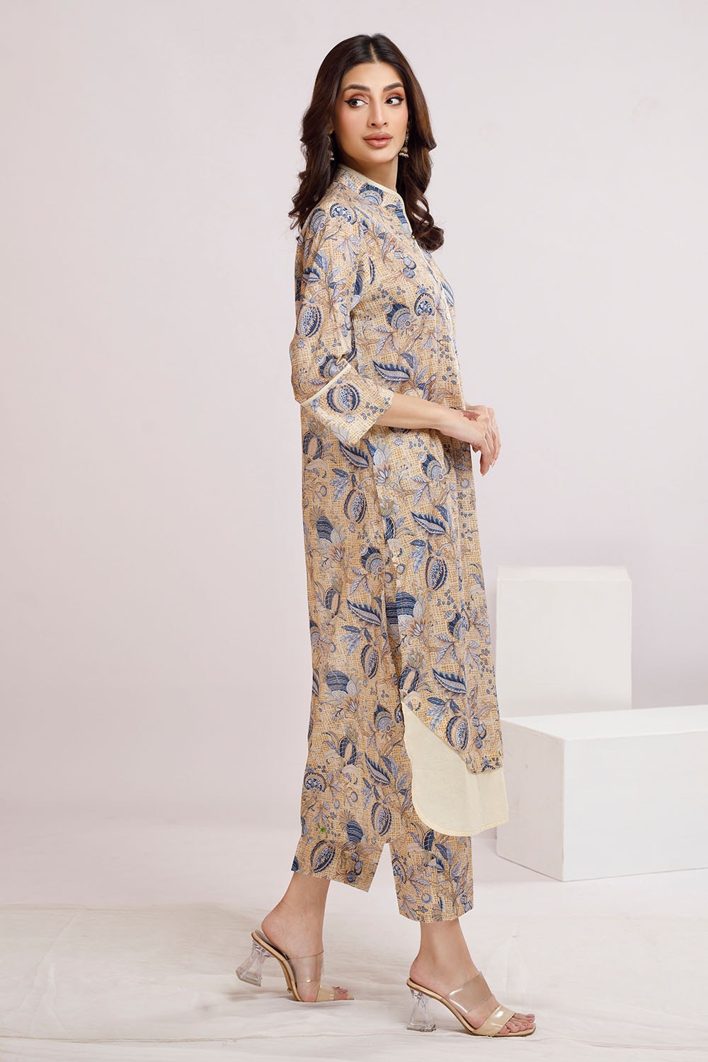 2 Piece Unstitched Printed Lawn Suit