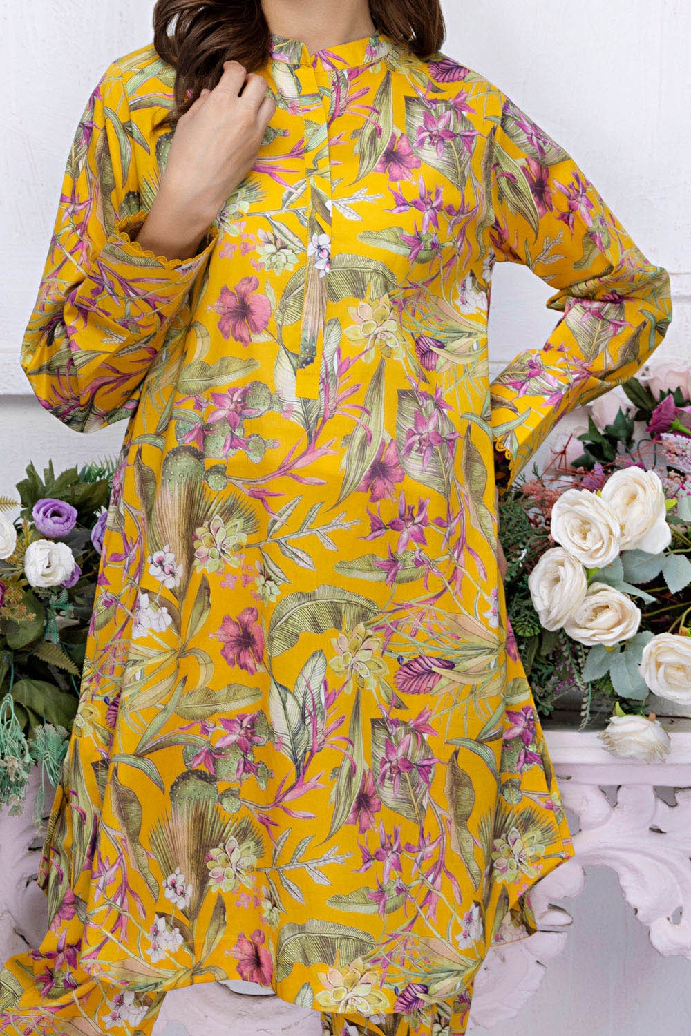 2 Piece Unstitched Printed Lawn Suit