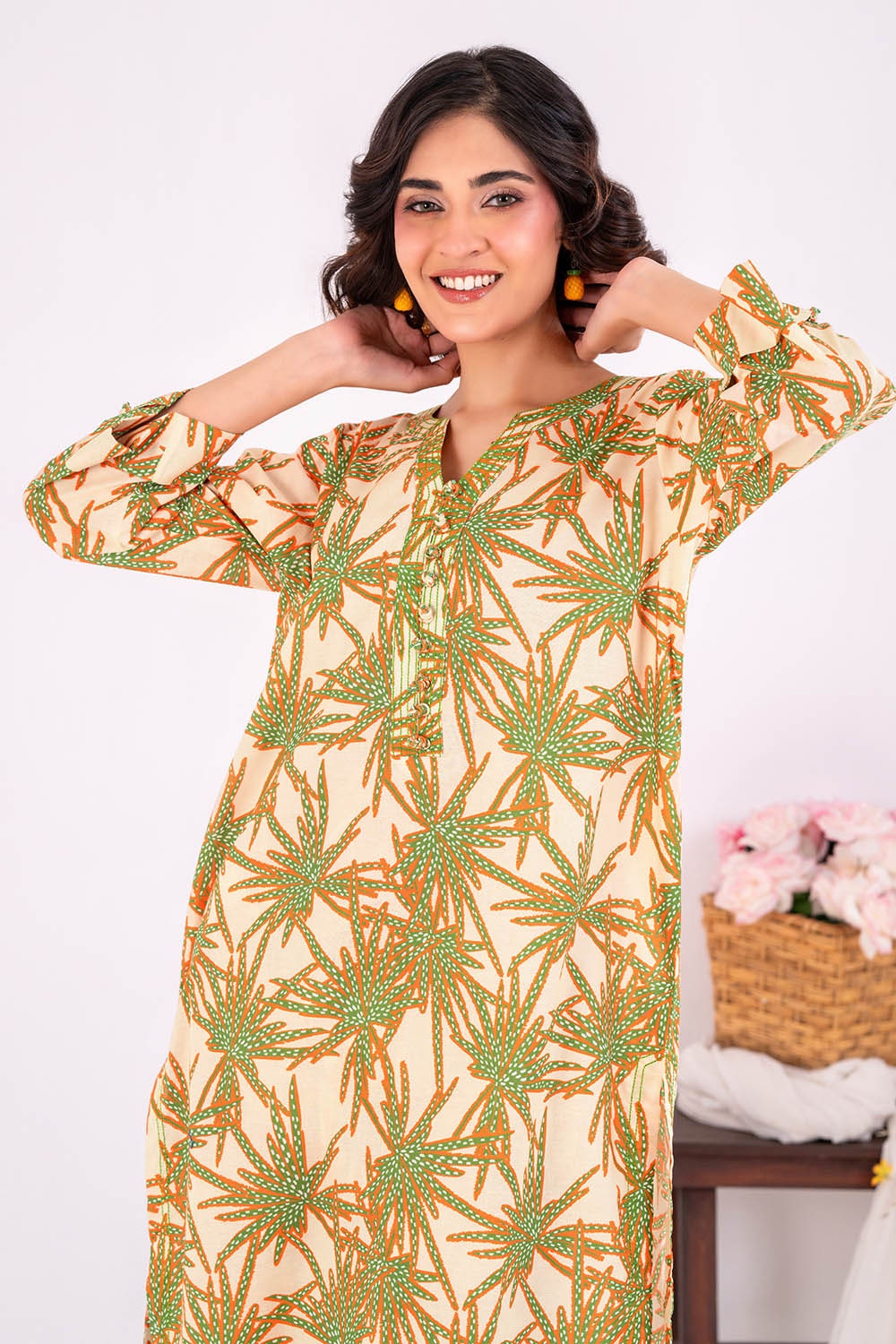 2 Piece Unstitched Printed Lawn Suit
