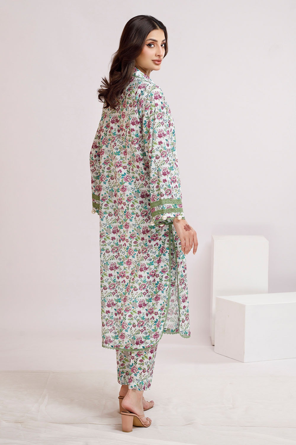 2 Piece Unstitched Printed Lawn Suit