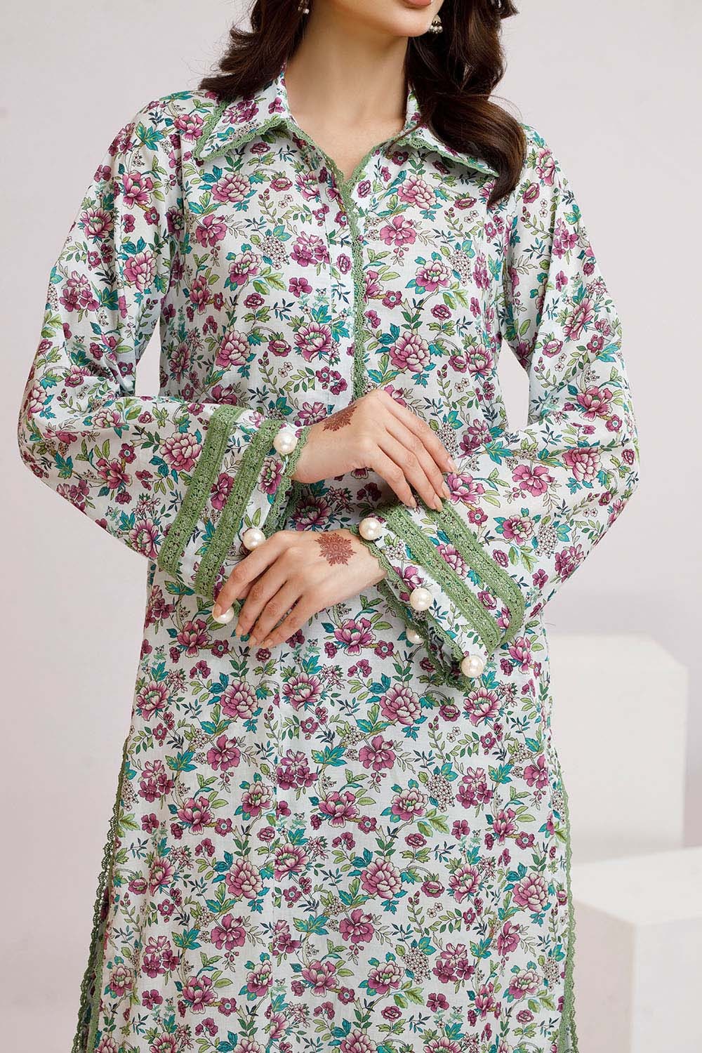 2 Piece Unstitched Printed Lawn Suit