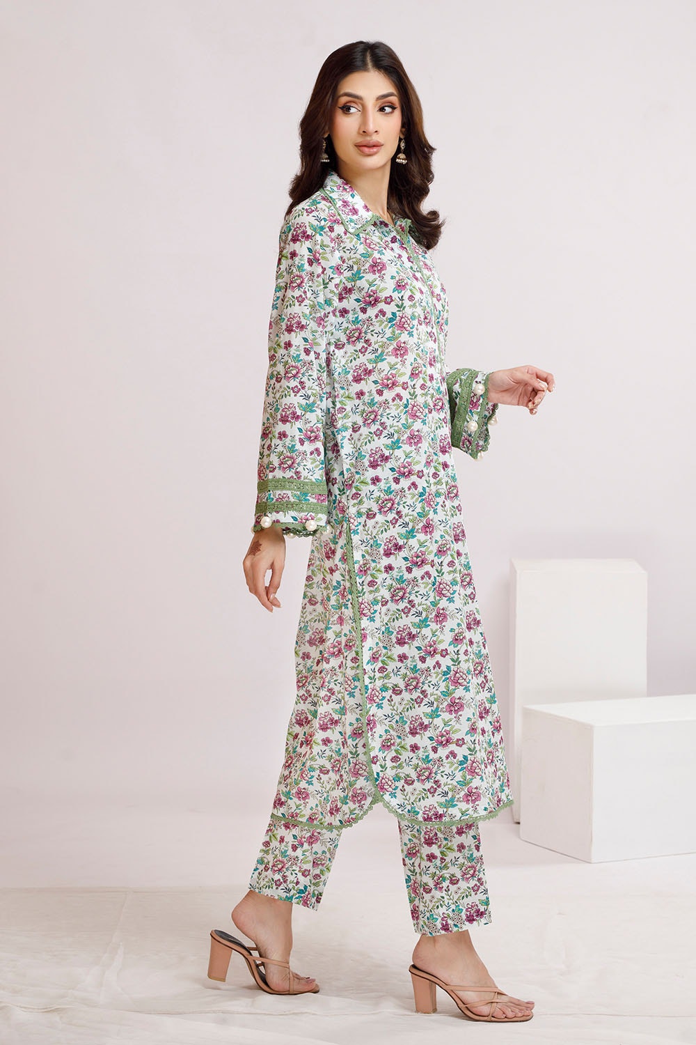 2 Piece Unstitched Printed Lawn Suit