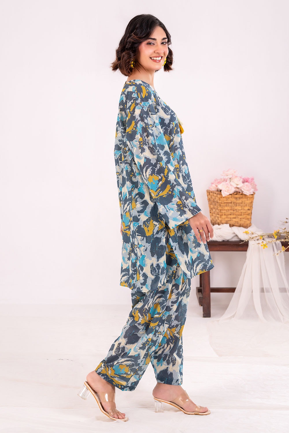 2 Piece Unstitched Printed Lawn Suit