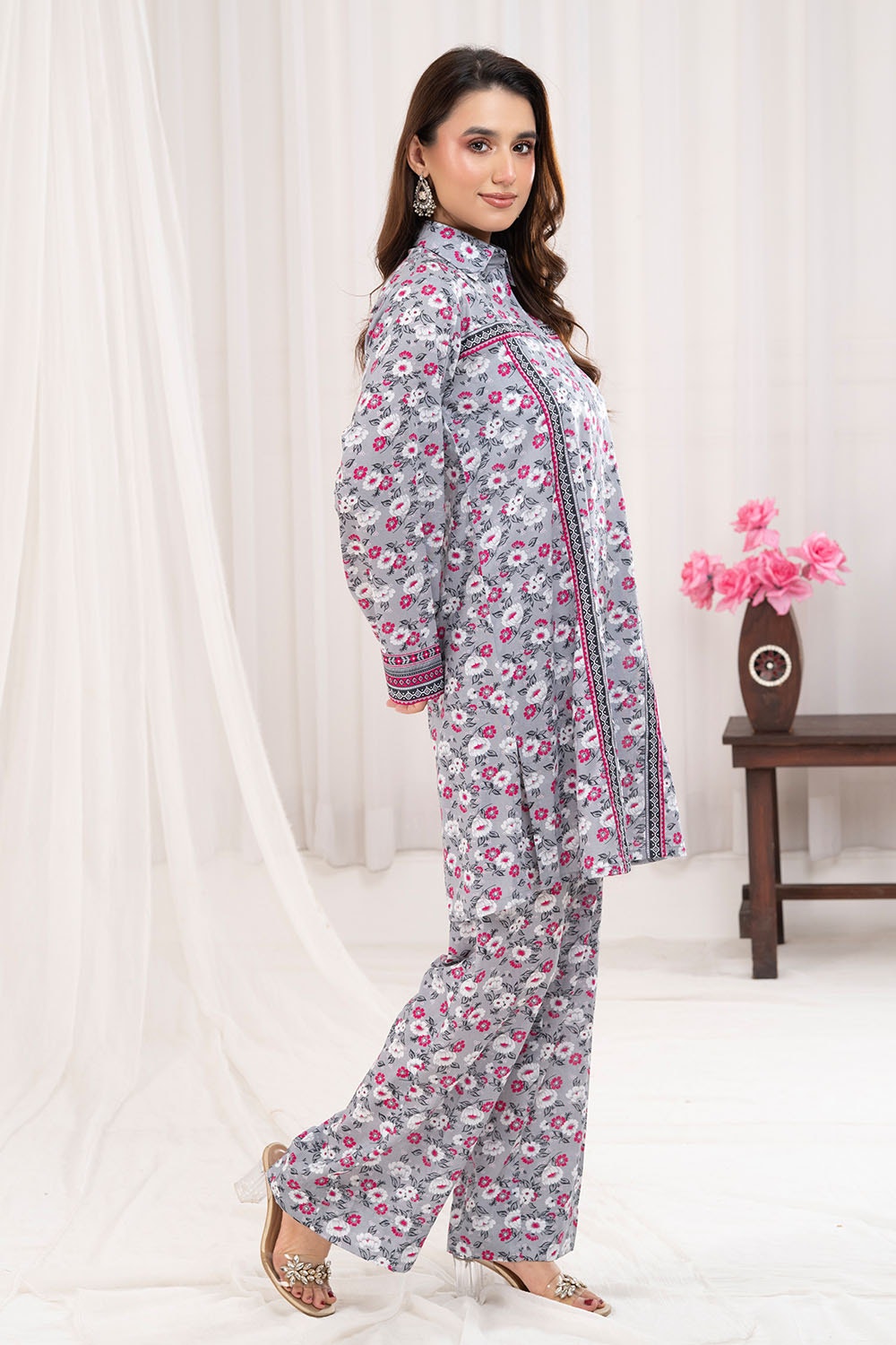 2 Piece Unstitched Printed Lawn Suit