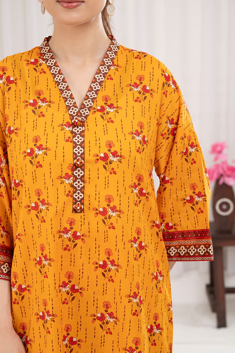 2 Piece Unstitched Printed Lawn Suit
