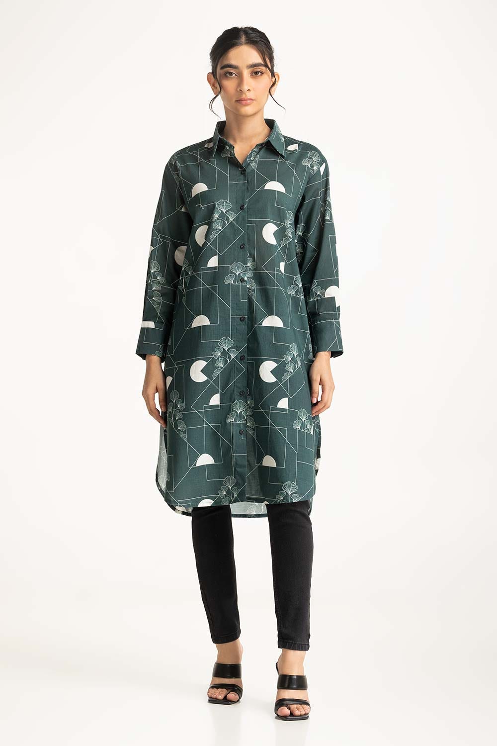 Printed tunic dress