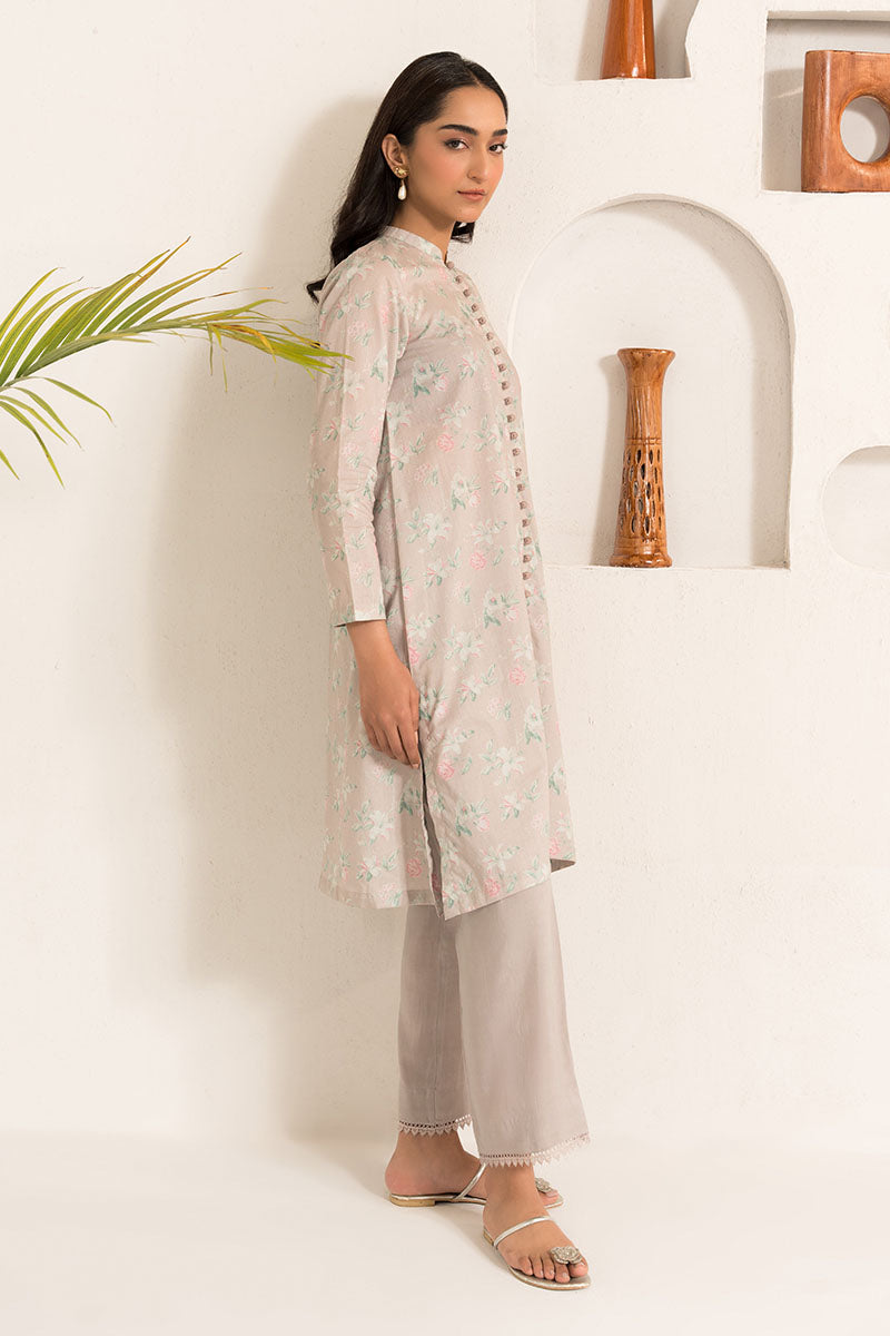 FLORAL ASH-2PC (SHIRT & TROUSER)