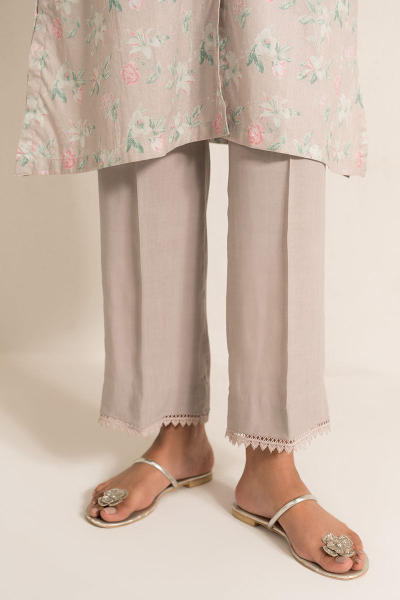 FLORAL ASH-2PC (SHIRT & TROUSER)