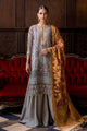 3 Piece Unstitched Organza Suit with Raw Silk Trouser